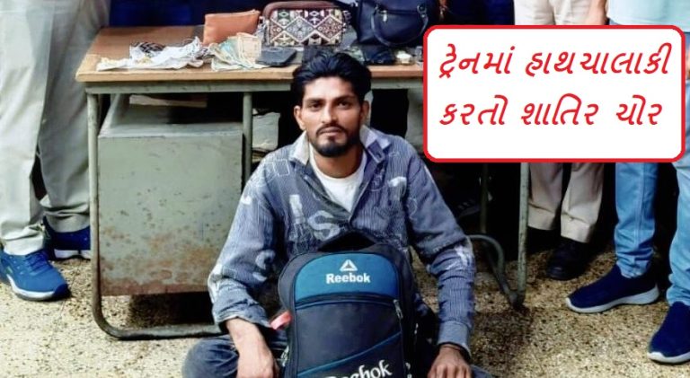 ટ્રેનમાં જ ચોરી કરવાનું પસંદ કરતો ચોર ઝડપાયો